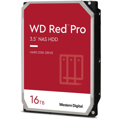 WD Red Pro WD161KFGX 16 TB Hard Drive - 3.5" Internal - SATA (SATA/600) - Conventional Magnetic Recording (CMR) Method - WD161KFGX