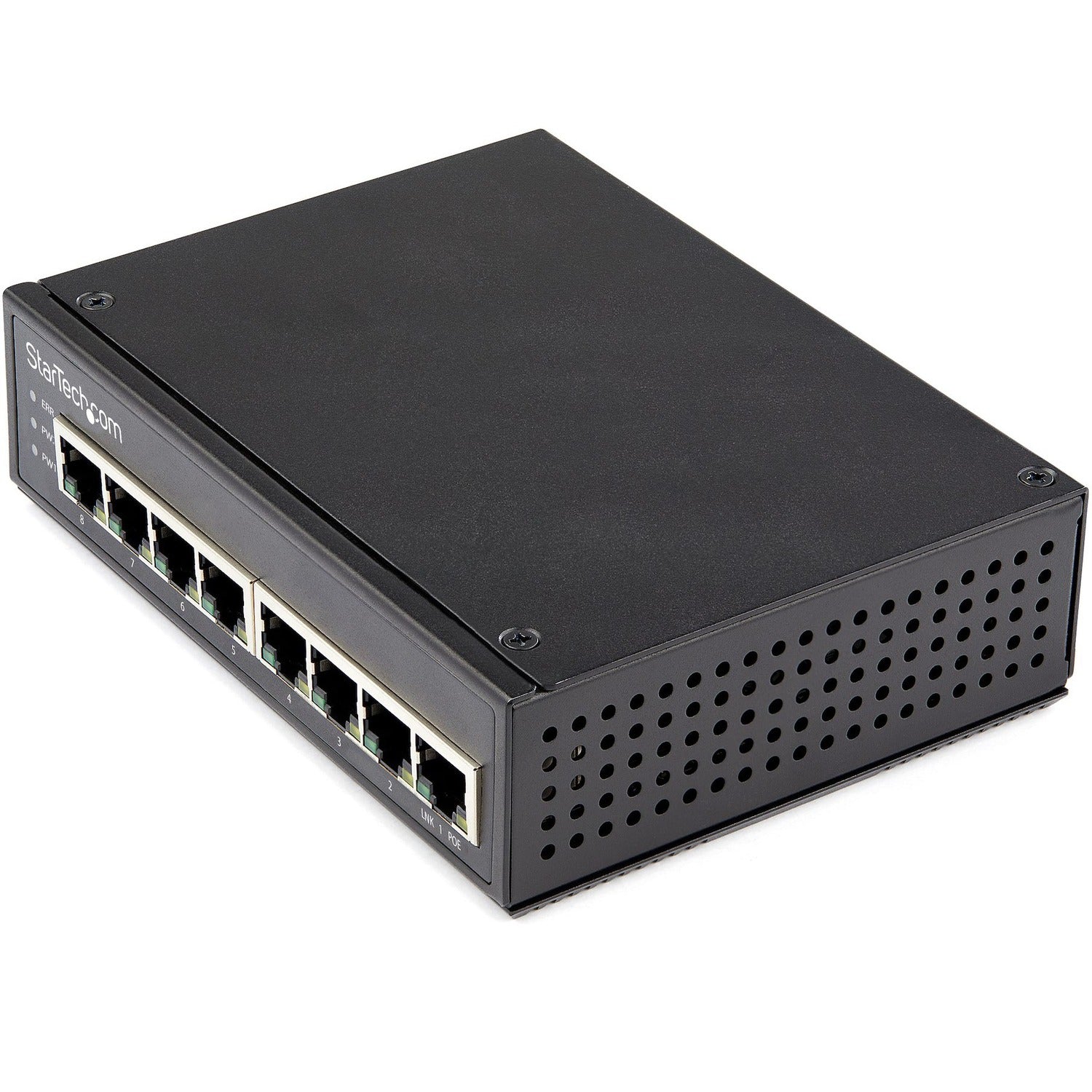 StarTech.com Industrial 8 Port Gigabit PoE Switch 30W - Power Over Ethernet Switch - GbE POE+ Network Switch - Unmanaged - IP-30 - IESC1G80UP