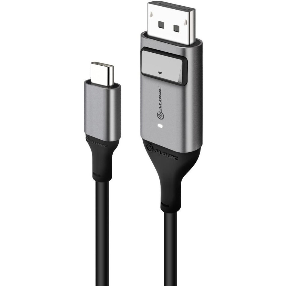 Alogic USB-C (Male) to DisplayPort (Male) Cable - Ultra Series - 4K 60Hz -Space Grey - 2m - ULCDP02-SGR