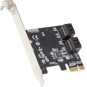 SYBA Multimedia 4 Port SATA III PCI-e 3.0 x1 Card Non-Raid with Low Profile Bracket - SI-PEX40156
