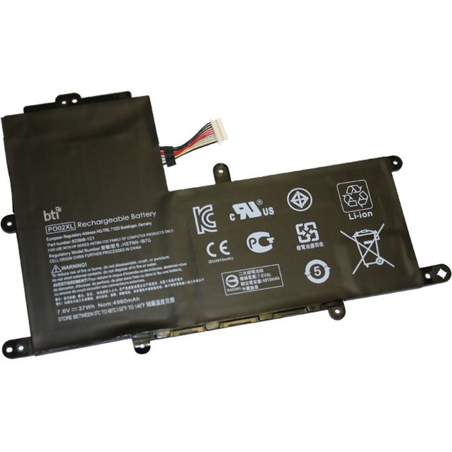BTI PO02XL-BTI 7.6V 37WHR LI-ION BATTERY 823908-1C1, PO02XL, 824536-850, 824560-005, PO02037XL-PL STREAM 11-R000NA, 11-R000NF, 11-R011CA, 11-R025NR, 11-R000NB, 11-R000NG, 11-R014WM, 11-R091NR, 11-R000ND, 11-R010CA, 11-R015WM, 11-R092NR, 11-R000NE, 11-R010NR, 11-R020NR, 11-Y010NR - PO02XL-BTI