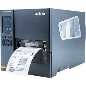 Brother TJ-4021TN Desktop Direct Thermal/Thermal Transfer Printer - Monochrome - Label/Receipt Print - USB - Serial - TJ4021TN