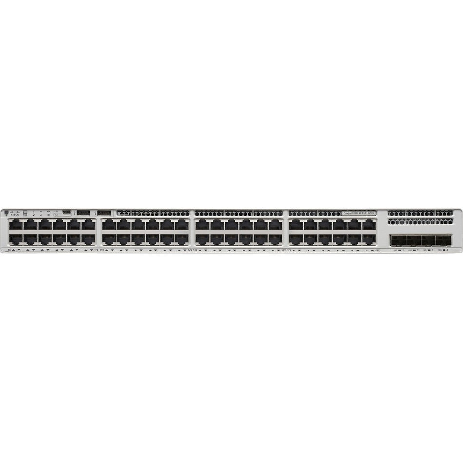 Cisco Catalyst 9200L48-port Partial PoE+ 4x1G Uplink Switch, Network Advantage - C9200L-48PL-4G-A