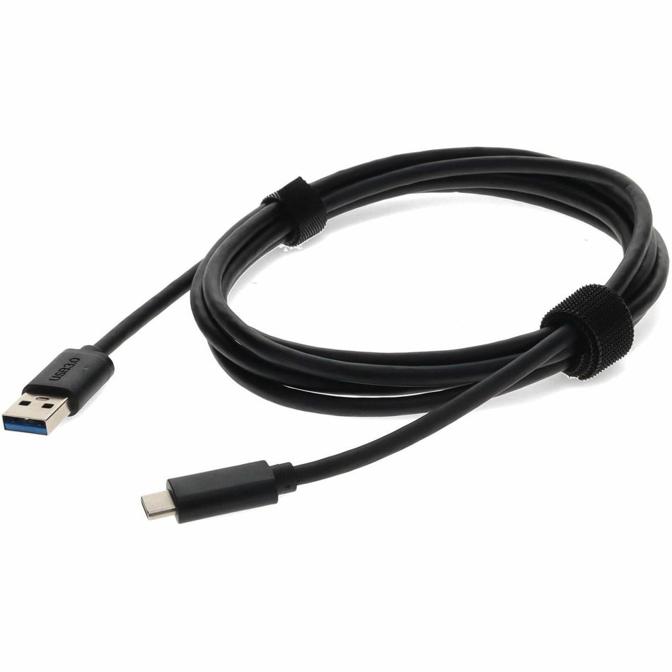 AddOn 6ft USB C 3.1 Male to USB A 3.0 Male Black Adapter Cable - USBC2USB6F