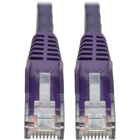Eaton Tripp Lite Series Cat6 Gigabit Snagless Molded (UTP) Ethernet Cable (RJ45 M/M), PoE, Purple, 20 ft. (6.09 m) - N201-020-PU