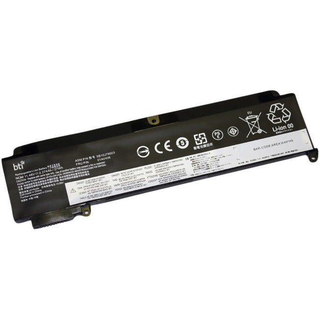 BTI 01AV405-BTI 11.46V 27WHR LI-ION BATTERY 00HW024, SB10F46463, 00HW025, SB10J79002, 01AV405, SB10J79003, 01AV406 THINKPAD T460S, T470S - 01AV405-BTI