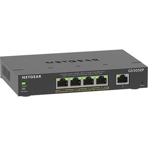 Netgear 5-Port Gigabit Ethernet SOHO Smart Managed Plus PoE Switch with 4-Port PoE+ - GS305EP-100NAS