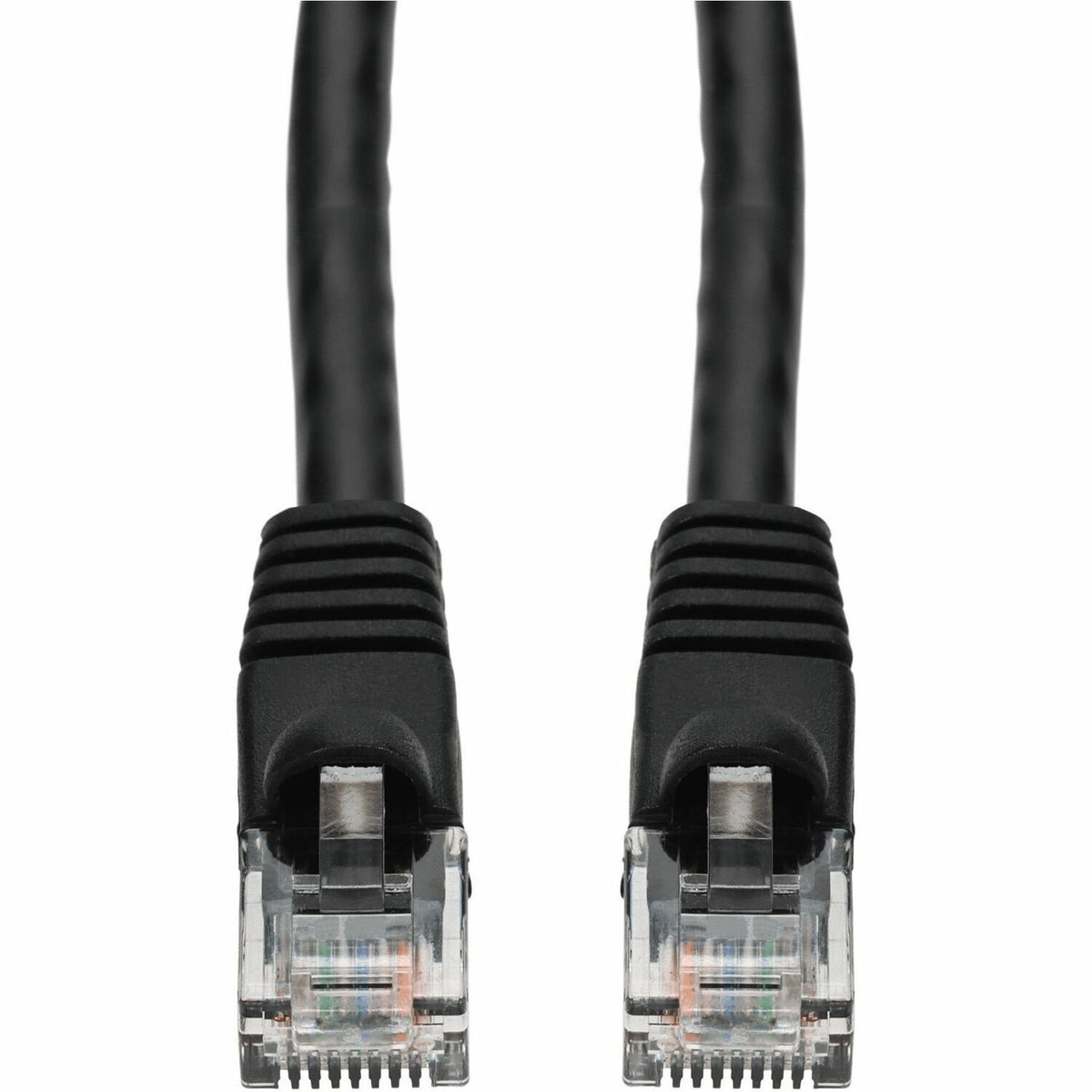 AddOn 6in Black CAT 6 PVC Ethernet Cable Snagless Bubble Boot RJ-45 M/M - ADD-0-5FCAT6-BK