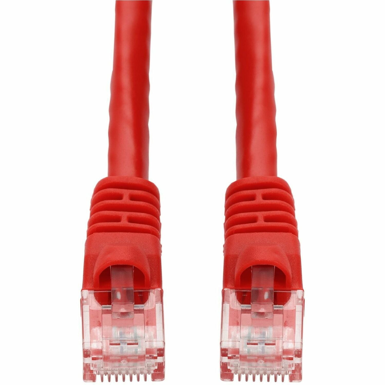 AddOn 2ft Red CAT 6A PVC Ethernet Cable Snagless Bubble Boot RJ-45 M/M - ADD-2FCAT6A-RD