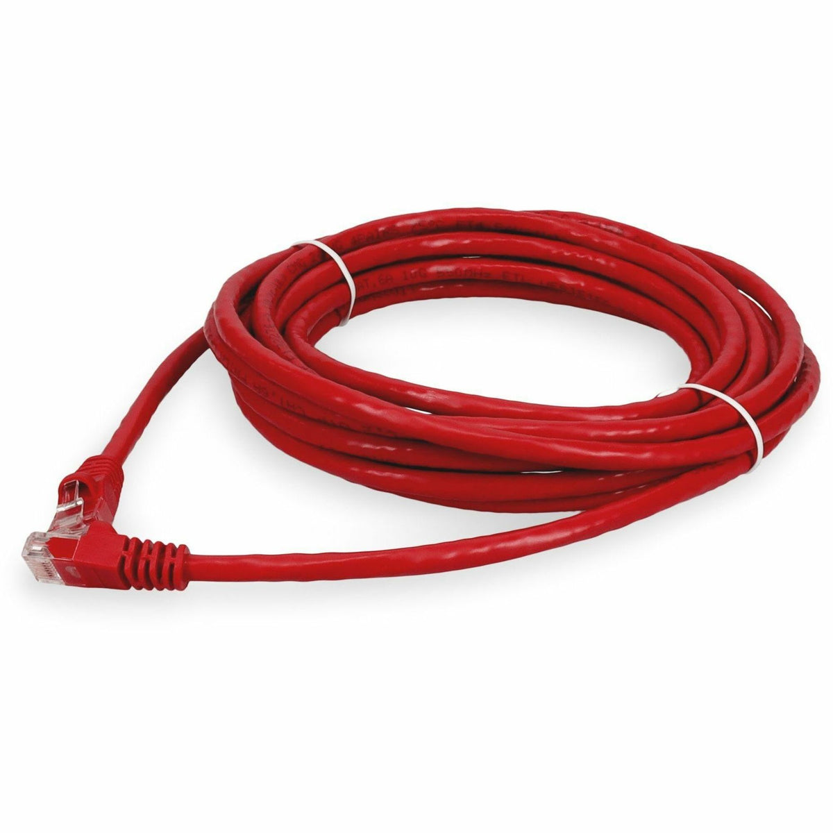 AddOn 50ft RJ-45 (Male) to RJ-45 (Male) Straight Red Cat6A UTP PVC Copper Patch Cable - ADD-50FCAT6A-RD