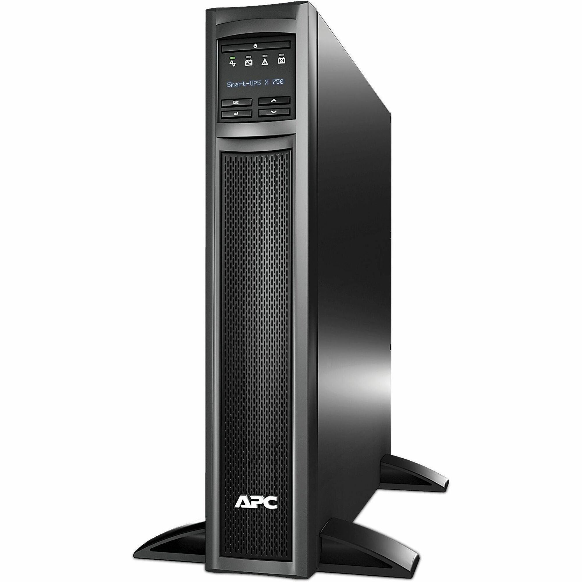 APC Smart-UPS X, Line Interactive, 750VA, Rack/tower convertible 2U, 120V, 8x 5-15R NEMA, SmartConnect port, Extended runtime - SMX750C