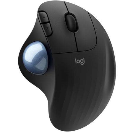 Logitech ERGO M575 Wireless Trackball Mouse - Easy thumb control, precision and smooth tracking, ergonomic comfort design, for Windows, PC and Mac with Bluetooth and USB capabilities (Black) - 910-005869