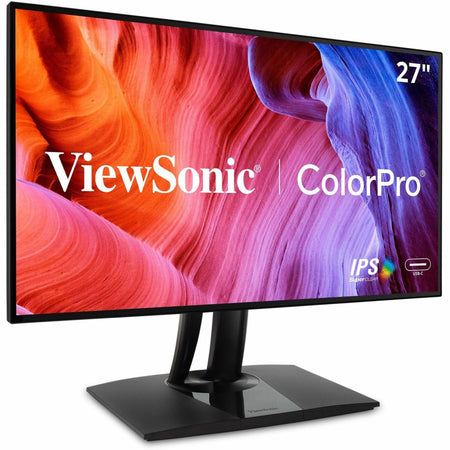 ViewSonic VP2768a 27-Inch Premium IPS 1440p Monitor with Advanced Ergonomics, ColorPro 100% sRGB Rec 709, 14-bit 3D LUT, Eye Care, 90W USB C, RJ45, HDMI, Daisy Chain for Home and Office - VP2768A