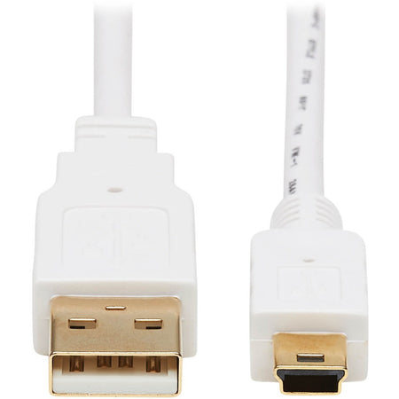 Tripp Lite by Eaton Safe-IT USB 2.0 A to USB Mini-B Antibacterial Cable (M/M) White 6 ft. (1.83 m) - U030AB-006-WH