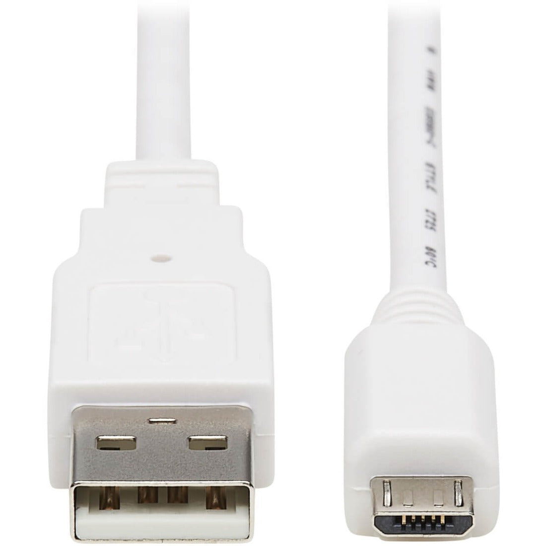 Eaton Tripp Lite Series Safe-IT USB 2.0 A to Micro-B Antibacterial Cable (M/M), White, 3 ft. (0.91 m) - U050AB-003-WH