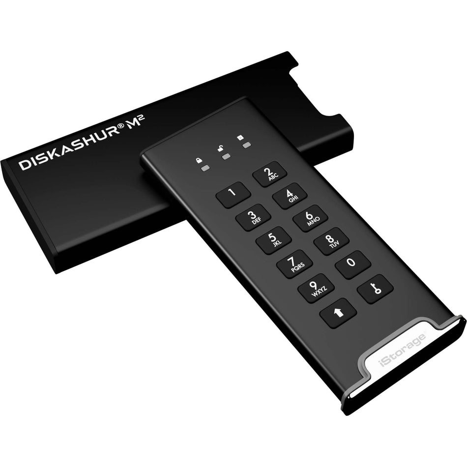 iStorage diskAshur M2 SSD 2 TB | FIPS 140-3 Level 3 Compliant | Incorporated Common Criteria EAL 5+ | PIN protected | Dust/Water Resistant - IS-DAM2-256-2000