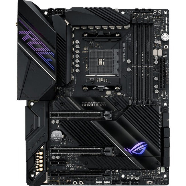 Asus ROG Crosshair VIII Dark Hero Desktop Motherboard - AMD X570 Chipset - Socket AM4 - ATX - ROG CROSSHAIRVIIIDARKHERO