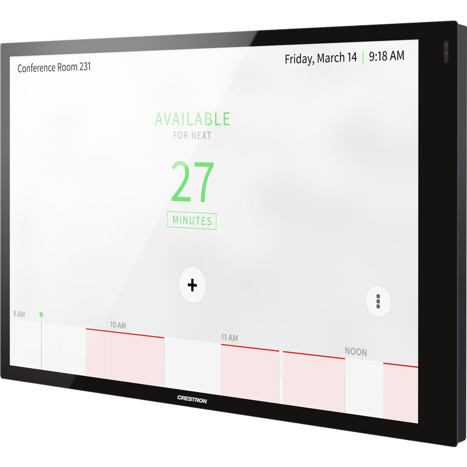 Crestron 10.1 in. Room Scheduling Touch Screen, Black Smooth - 6511331