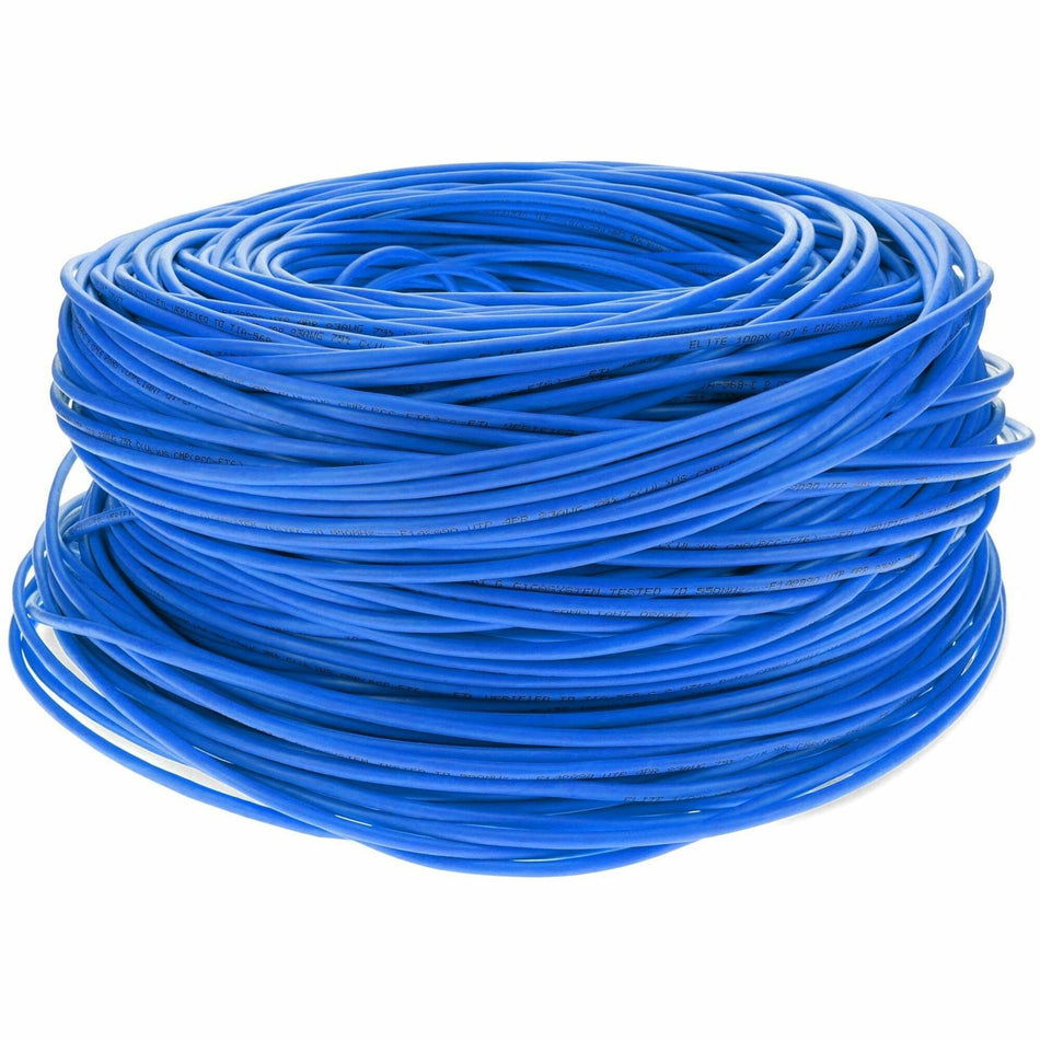 AddOn 1000ft Non-Terminated Blue CAT 6 Shielded PVC Bulk Cable - ADD-CAT61KS-BE