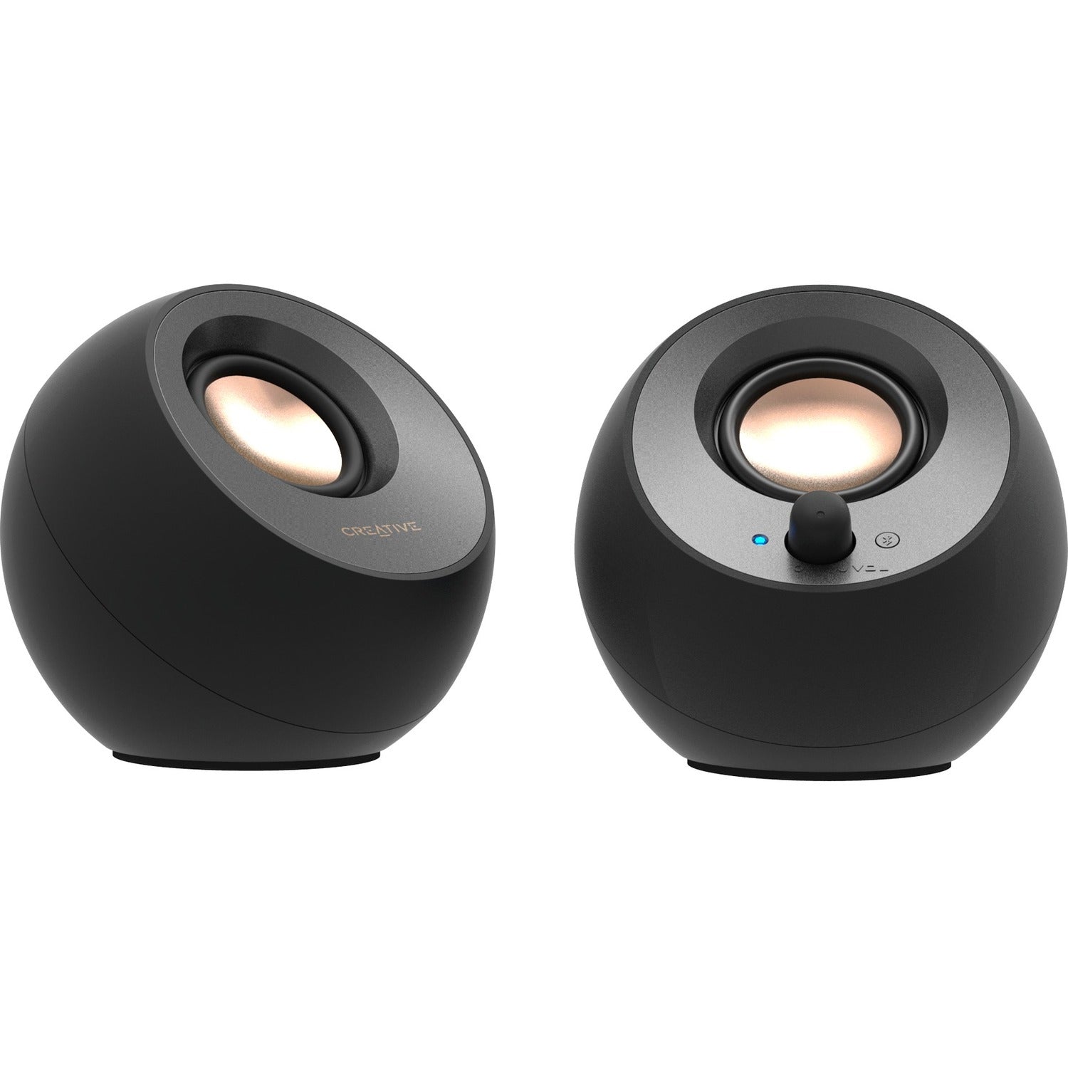 Creative Pebble V3 2.0 Bluetooth Speaker System - 8 W RMS - Black - 51MF1700AA001
