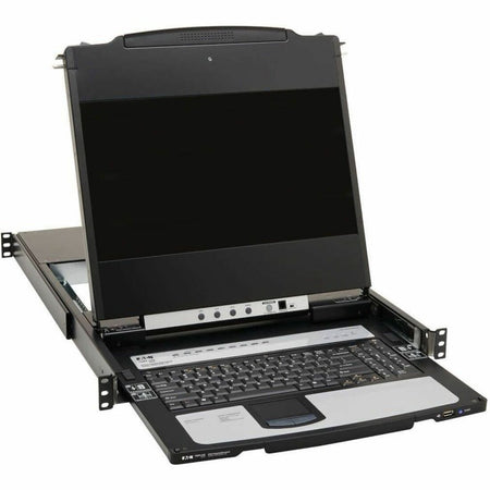 Tripp Lite by Eaton 8-Port NetDirector DisplayPort KVM Switch Console with 17 in. LCD Dual Rail 1U Rack-Mount - B030-DP08-17D