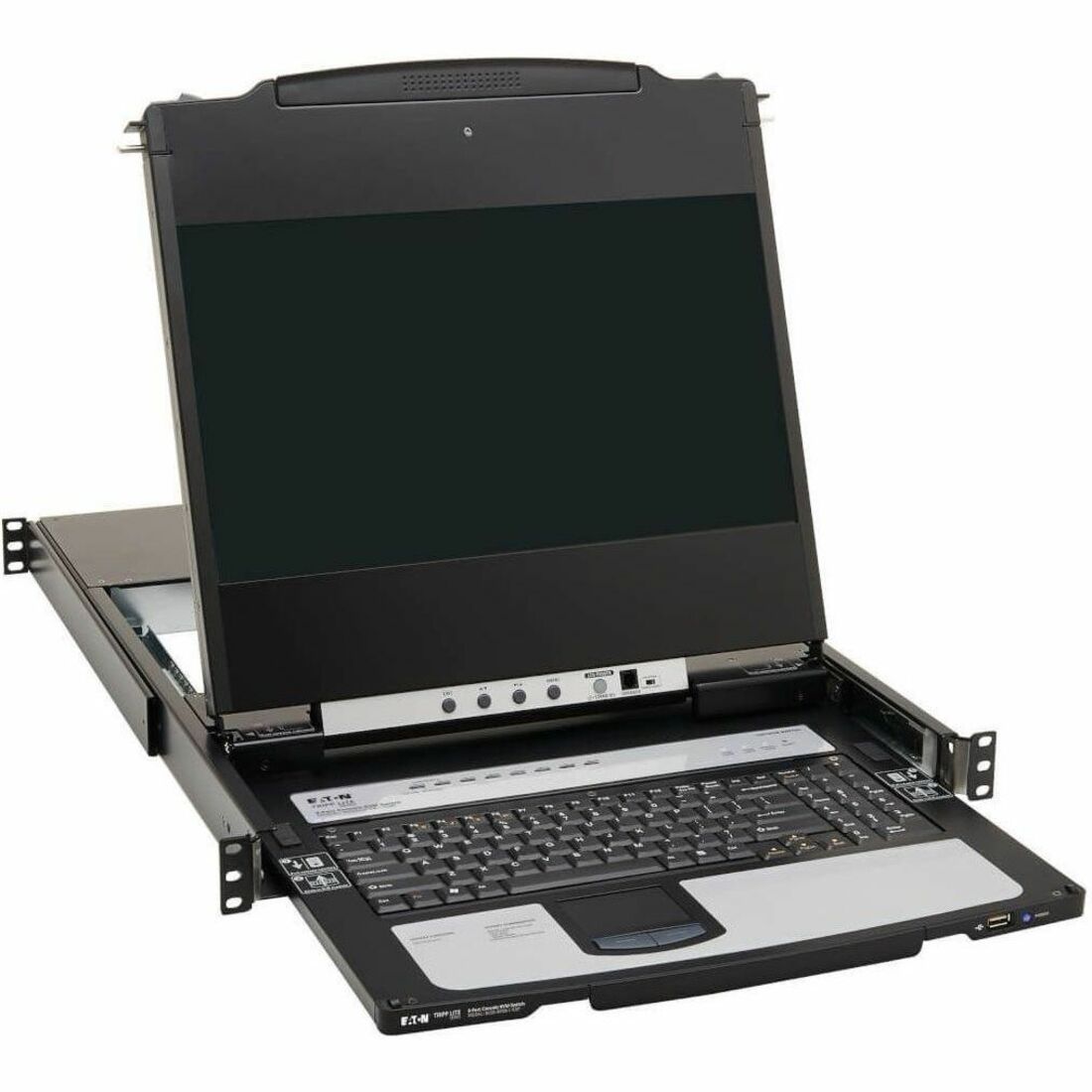 Tripp Lite by Eaton NetDirector 8-Port DisplayPort KVM Switch Console with 17 in. LCD IP Remote Access Dual Rail 1U Rack-Mount - B030-DP08-17DIP