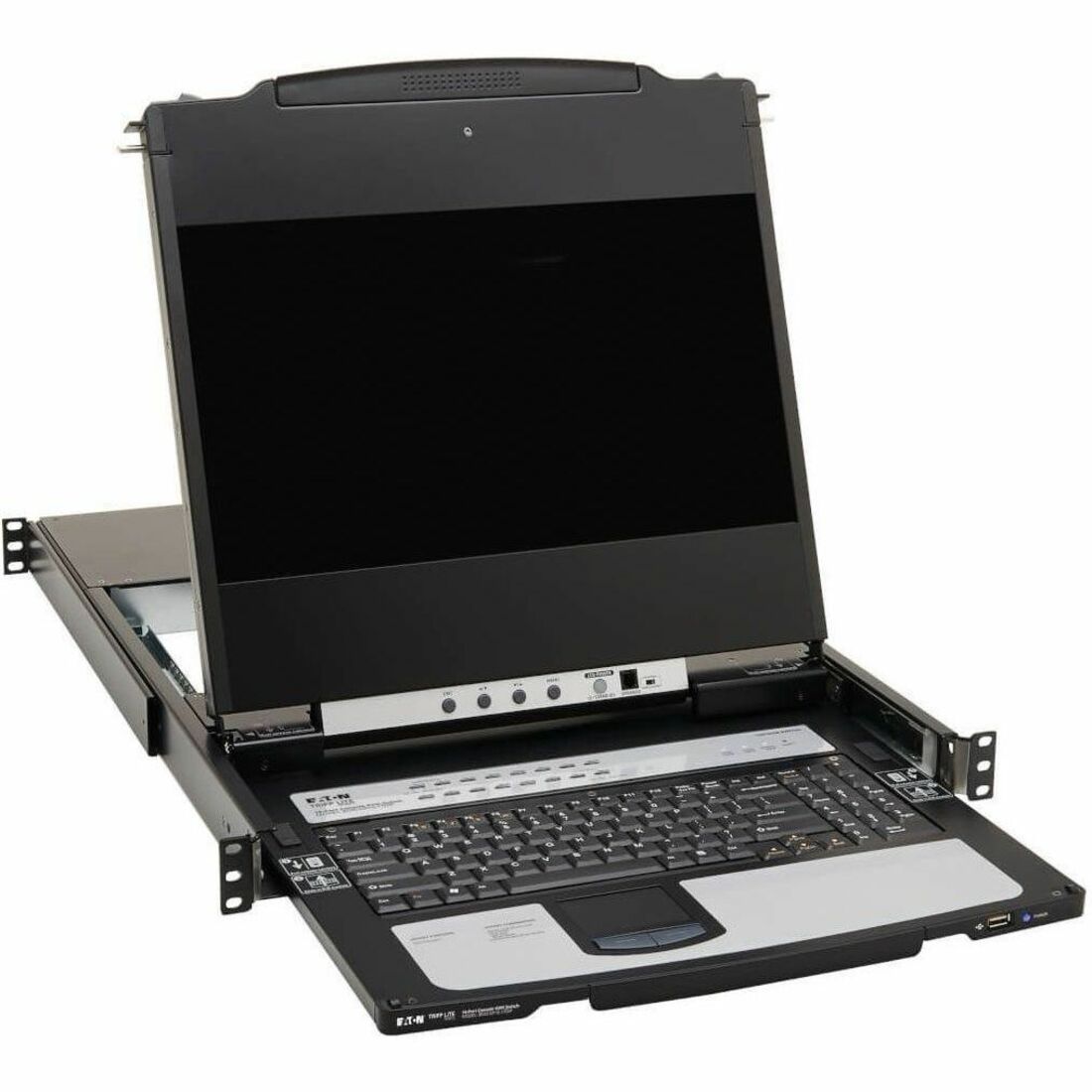 Tripp Lite by Eaton NetDirector 16-Port DisplayPort KVM Switch Console with 17 in. LCD IP Remote Access Dual Rail 1U Rack-Mount - B030-DP16-17DIP