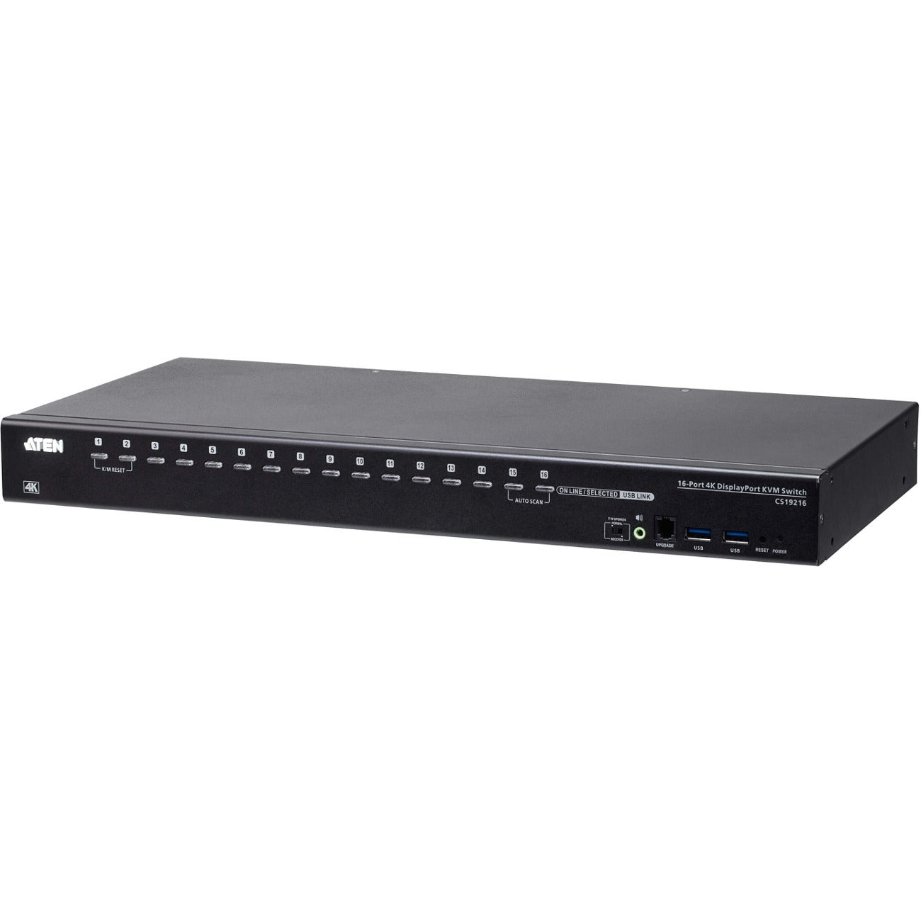 ATEN CS19216 16-Port USB 3.0 4K DisplayPort KVM Switch with Rack Mounting Kit - CS19216