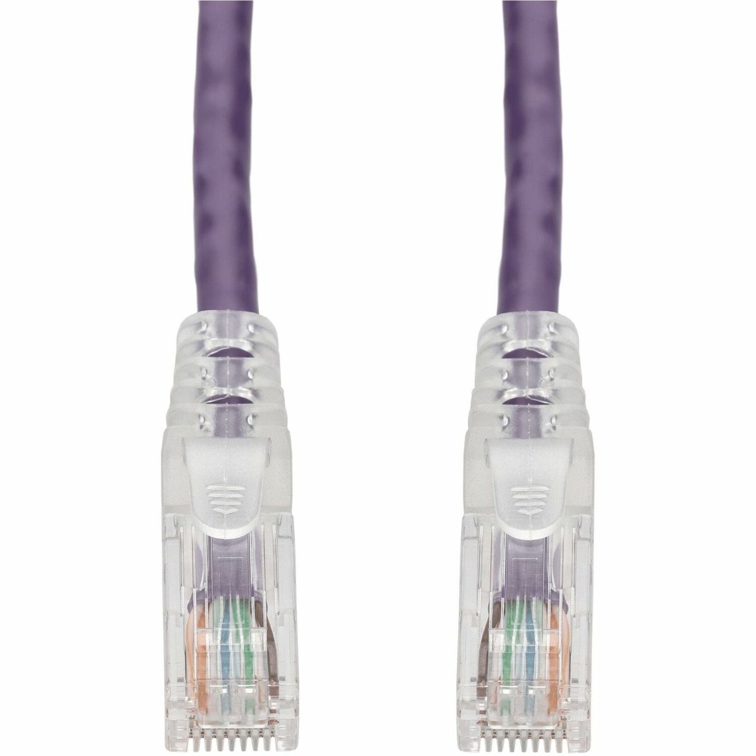 AddOn 10ft Purple CAT 6 PVC Ethernet Cable Snagless Easy Clear Boot TAA RJ-45 M/M - ADD-10FCAT6-PE-TAA