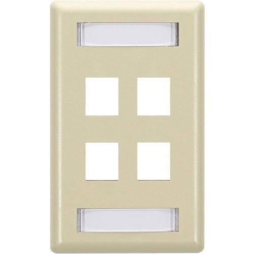 Black Box GigaStation2 4 Socket Network Faceplate - WPT472
