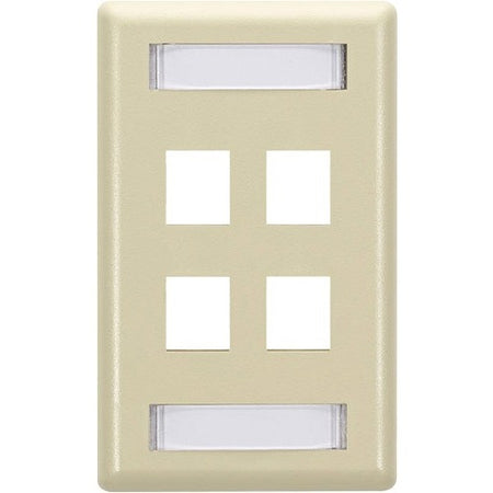 Black Box GigaStation2 4 Socket Network Faceplate - WPT472