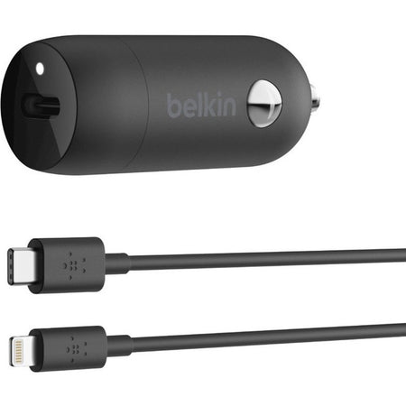 Belkin Boost Up Charge 20-Watt USB-C PD Car Charger with Lightning to USB-C Cable - CCA003BT04BK