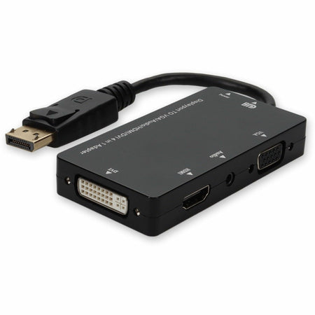 AddOn DisplayPort 1.2 Male to DVI, HDMI, VGA Female Black Adapter Which Comes with Audio For Resolution Up to 1920x1200 (WUXGA) - DP2VGAA-AA