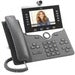 Cisco 8865 IP Phone - Refurbished - Corded/Cordless - Corded/Cordless - Wi-Fi, Bluetooth - Desktop, Wall Mountable - Charcoal - CP-8865-3PCC-K9-RF