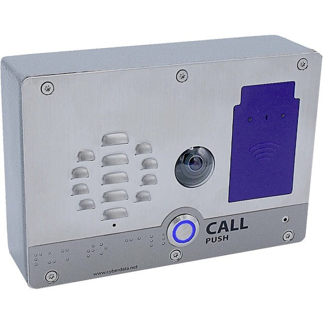 CyberData 011478 SIP h.264 Video Outdoor Intercom with RFID - 011478