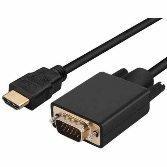 Axiom High Speed HDMI Male To VGA Male Active Cable 6ft - HDMIMVGAM06-AX