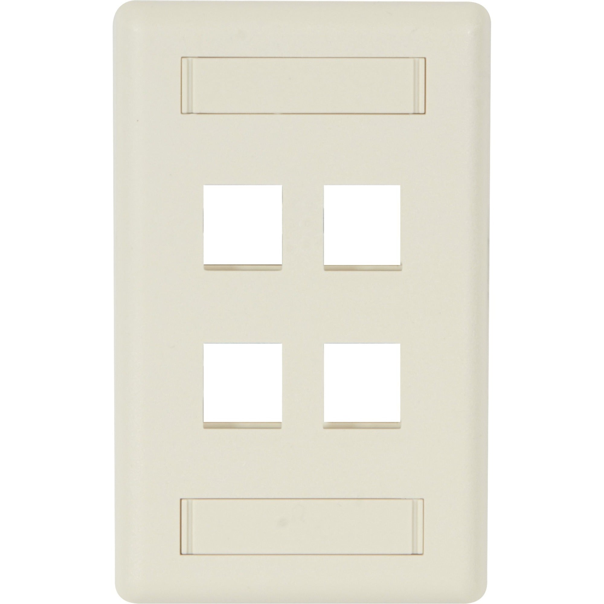 Black Box GigaStation2 4 Socket Network Faceplate - WPT474