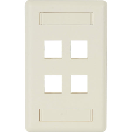 Black Box GigaStation2 4 Socket Network Faceplate - WPT474