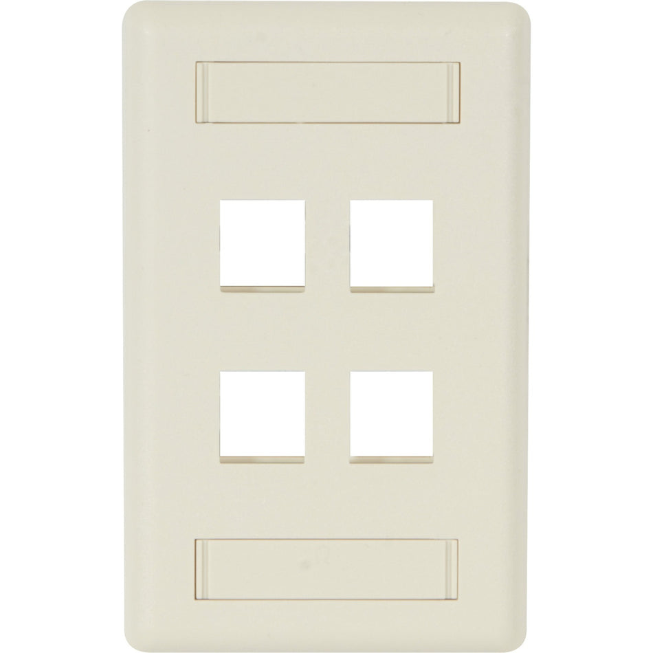 Black Box GigaStation2 4 Socket Network Faceplate - WPT474