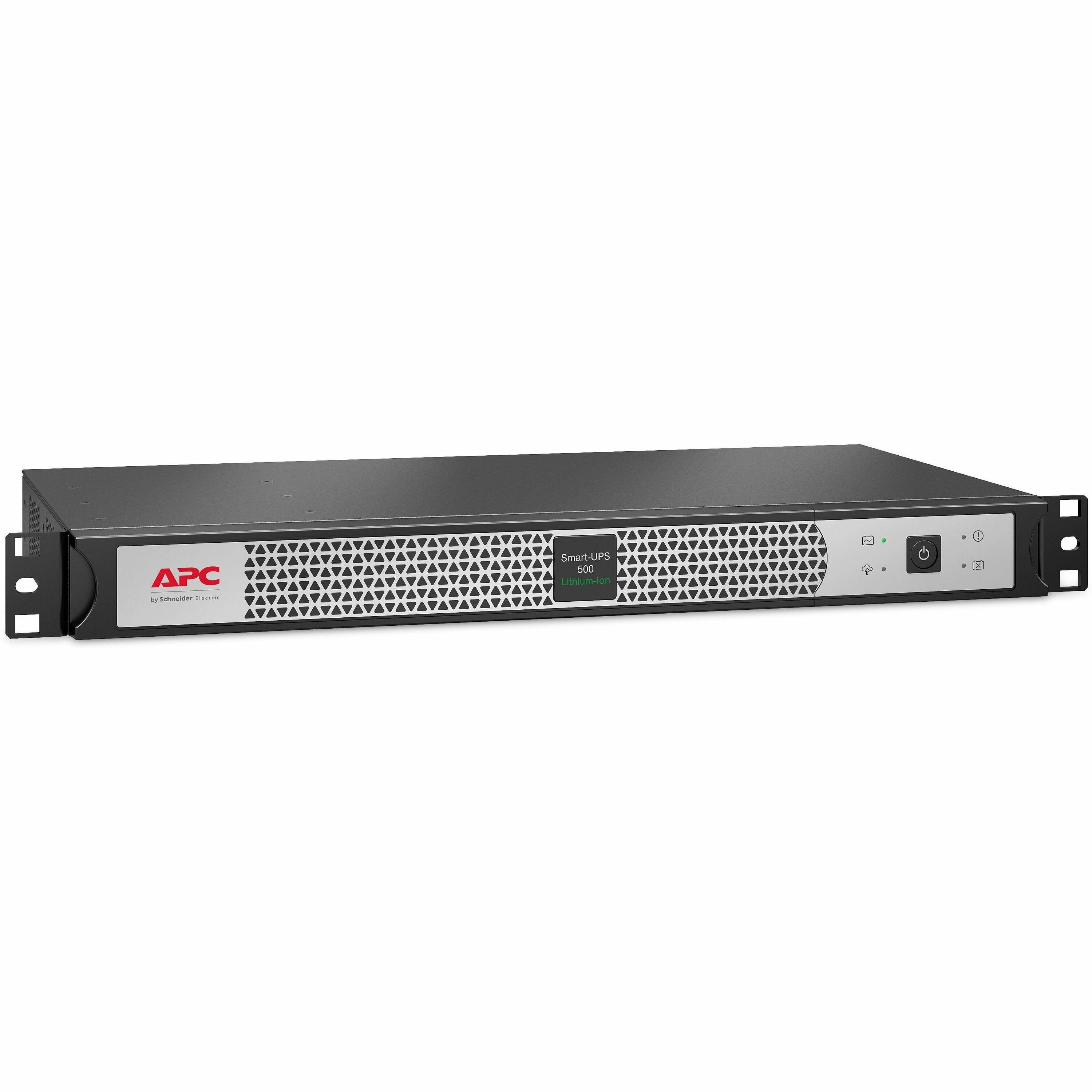 APC by Schneider Electric Smart-UPS 500VA Rack/Tower UPS - SCL500RMI1UC