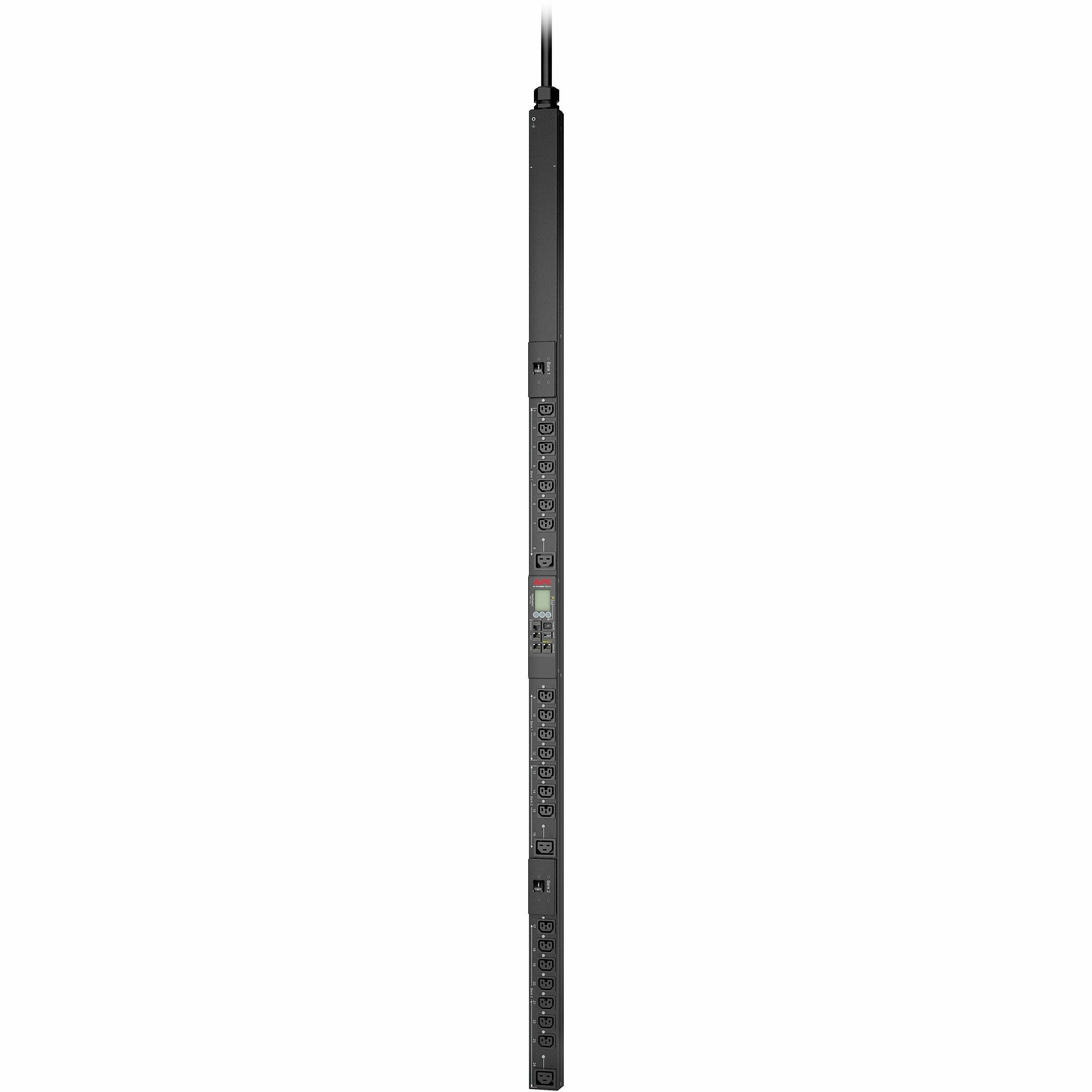APC NetShelter Switched Rack PDU, 0U, 5.0kW, 200V and 208V, 30A, 21 C13/C15 and 3 C19/C21 outlets - APDU9941