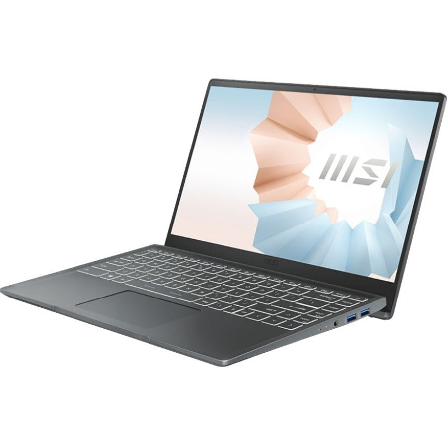 MSI Modern 14 B11SB-083 14" Notebook - Full HD - 1920 x 1080 - Intel Core i7 11th Gen i7-1165G7 900 MHz - 16 GB Total RAM - 1 TB SSD - Carbon Gray - MODERN14B083