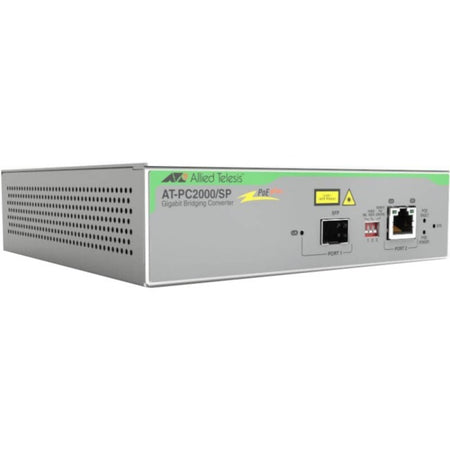 Allied Telesis PoE+ to SFP Switching Media Converter - AT-PC2000/SP-960