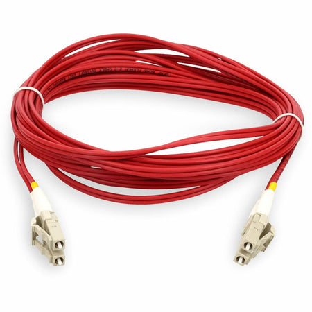 AddOn 5m LC (Male) to LC (Male) Red OM3 Duplex OFNR (Riser-Rated) Fiber Patch Cable - ADD-LC-LC-5M5OM3-RD