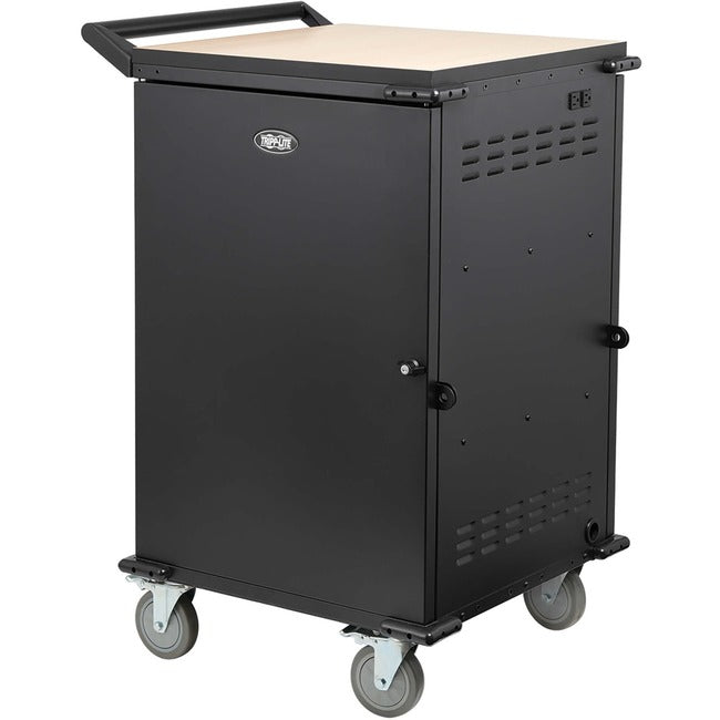 Tripp Lite by Eaton Locking Storage Cart for Mobile Devices, Laptops, Chromebooks and AV Equipment - Black - CSCSTORAGE1