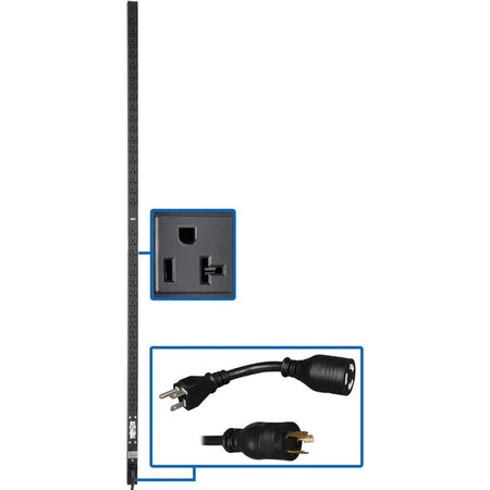 Tripp Lite by Eaton 2kW 100-127V Single-Phase Basic PDU - 36 NEMA 5-15/20R Outlets, L5-20P Input (5-20P Adapter), 15 ft. Cord, 72 in. 0U Rack - PDUV20-72