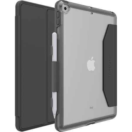 OtterBox UnlimitEd Carrying Case Apple iPad (9th Generation), iPad (8th Generation), iPad (7th Generation) Tablet, Apple Pencil, Stylus - Clear, Crystal Black - 77-80882