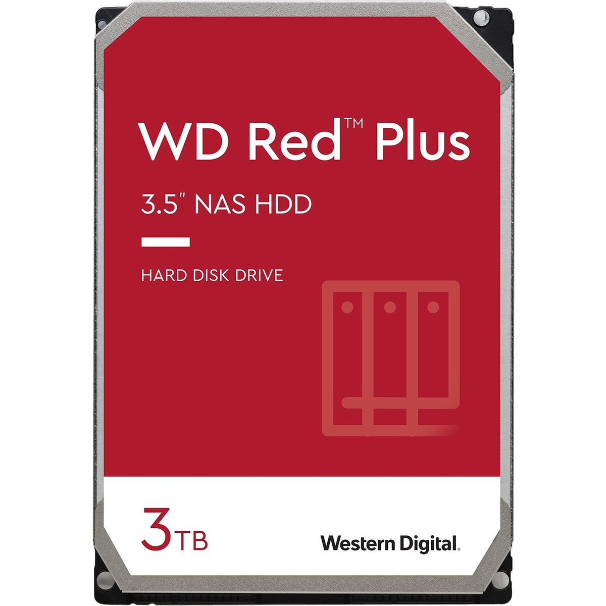 WD-IMSourcing Red Plus WD30EFRX 3 TB Hard Drive - 3.5" Internal - SATA (SATA/600) - WD30EFRX