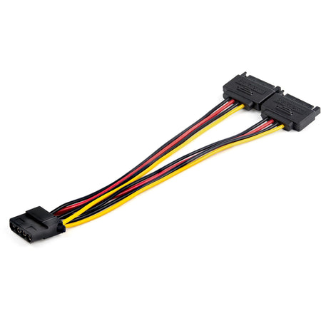 StarTech.com Dual SATA to LP4 Power Doubler Cable Adapter, SATA to 4 Pin LP4 Internal PC Peripheral Power Supply Connector, 9 Amps/108W - DSATPMOLP4