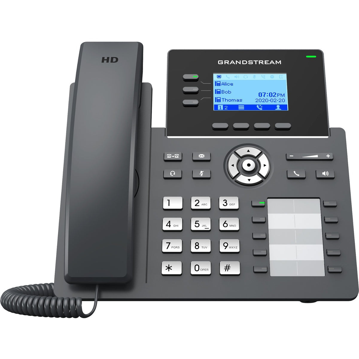 Grandstream GRP2604 IP Phone - Corded - Corded - Wall Mountable, Desktop - GRP2604